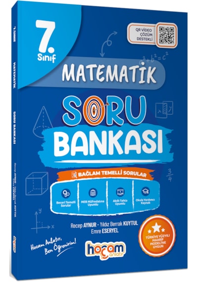 Hocam Anlatır 7. Sınıf Matematik Tamamı Video Çözümlü Soru Bankası Maarif Model