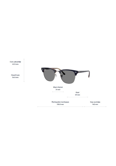 Ray-ban Rb3016 1278b1 49 Unısex Güneş Gözlüğü Mavi - Turuncu