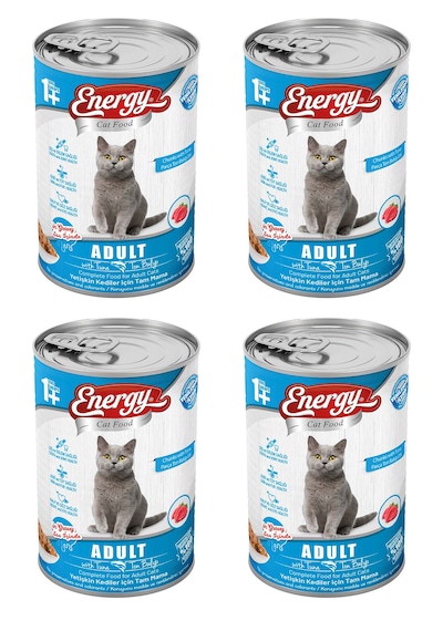 Energy Ton Balıklı Yetişkin Yaş Konserve Kedi Maması 4 x 400 G
