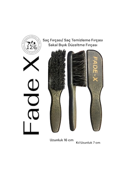 126 Fade X Saç Tarama Fırçası / Saç Kesim Fırçası / Sakal Tarama Fırçası