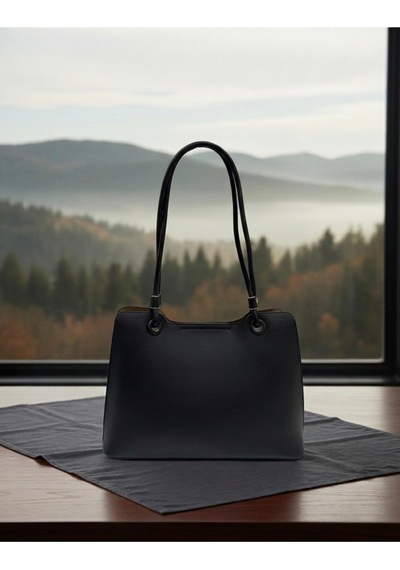 Just Polo Özel Tasarım Premium Kadın El Çantası - Elit Zarif Ve Şehirli Stil Shopper Siyah