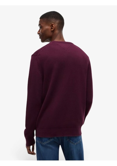Tommy Hilfiger Tjm Slım Ess Sweater Ext Erkek Mor Kazak - Dm0dm21787