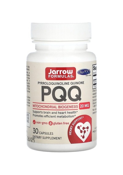 Jarrow Formulas, Pqq, 20 Mg, 30 Capsules