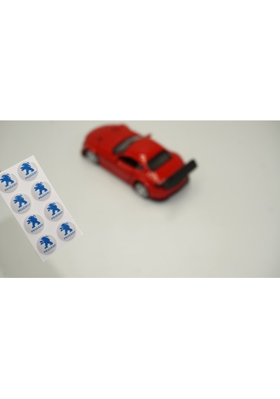 Peugeot Logo Jant Torpido Direksiyon 9mm Damla Sticker Logo  Seti