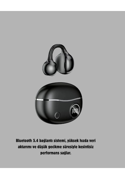 Kablosuz Açık Kulak Kulaklık Bluetooth 5.4 Type-c Hızlı Şarj 30 Saat Belirtilmemiş