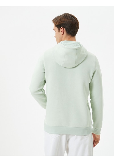 Koton Kapşonlu Sweatshirt Kolej Baskılı Kanguru Cep Detaylı Yeşil 4wam70218mk Yeşil Koton Kapşonlu Sweatshirt Kolej Baskılı Kanguru Cep Detaylı Yeşil 4wam70218mk Yeşil