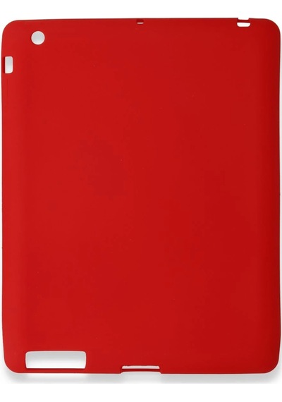 Newface - 141 - İpad 4 9.7 Kılıf Evo Tablet Silikon - Metemıx - - Kırmızı