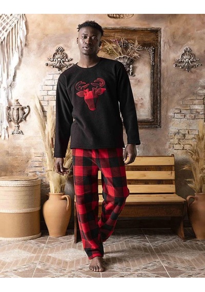 Sude Erkek Kışlık Polar Pijama Takımı A100/11 - 1 Adet 001
