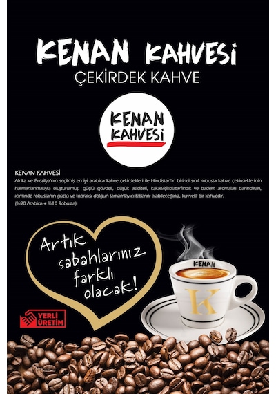 Espressomm® Kenan Kahvesi Çekirdek Kahve 500 G