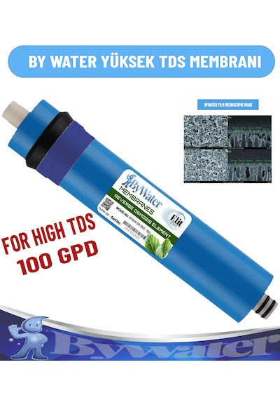 5 Aşamalı Coconut Karbonlu 5 Li Inline Filtre Seti 100gpd Yüksek Tds Memebranlı 100 Gpd Süper Plus (Kireçli Sular Için)
