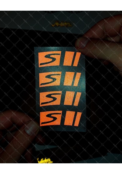 Bay Etiket Rfhlm83 Vespa Jant Sticker Seti 4 Ad Kırmızı