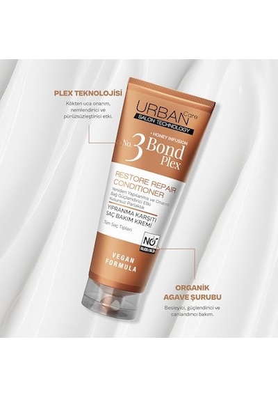 No.3 Bond Plex Yıpranma Karşıtı Saç Bakım Kremi 250 Ml- Vegan