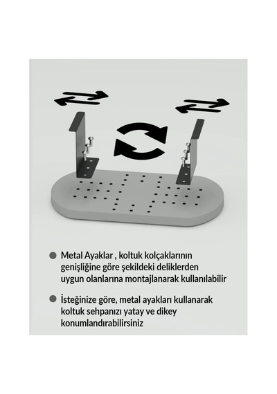 Reyo Falez Dekoratif Yan Sehpa Oval Efes