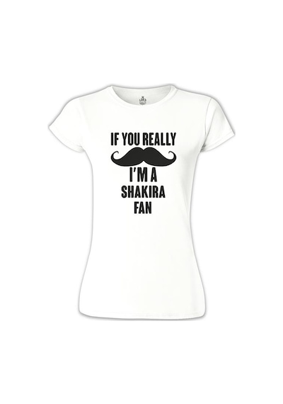 Shakira - Fan Beyaz Kadın Tshirt 001