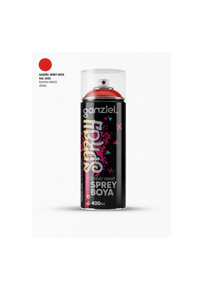 Ganziel Sprey Boya Ral 3020 Bayrak Kırmızı Sprey Boya - 400 Ml Bayrak Kırmızı ( Ral 3020 )