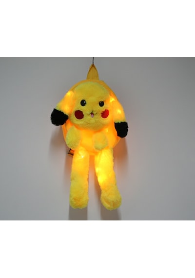Riverworld River World Sırt Çantası Pikachu Oynar Kulaklı Peluş Çok Renkli