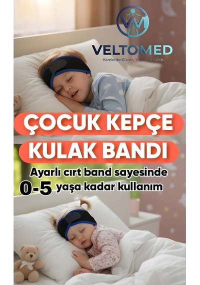 1-5 Yaş Çocuk Kepçe Kulak Bandajı - Yenidoğan Kulak Düzleştirme, Kulak Koruma, Yumuşak Konforlu.