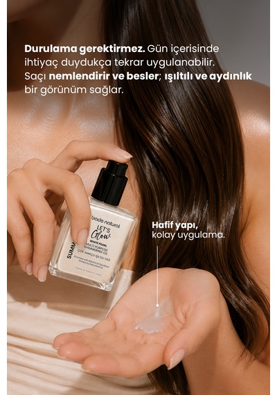 Bade Natural Işıltılı Çok Amaçlı Vücut Yağı White Pearl 50 Ml