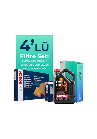 Bosch Mg Zs 1.0 T-gdı Filtre Bakım Seti Motul Motor Yağlı 2021-2025 4 Lü