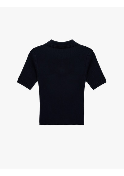 Koton Slim Fit Yarım Düğme Detaylı Kısa Kollu Polo Yaka Triko Kazak Lacivert 6sak90022ht Lacivert Koton Slim Fit Yarım Düğme Detaylı Kısa Kollu Polo Yaka Triko Kazak Lacivert 6sak90022ht Lacivert