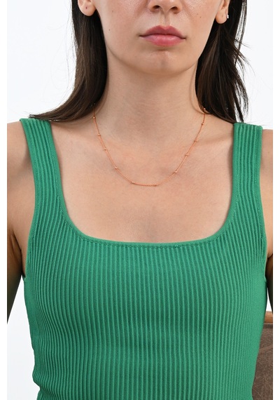 925 Ayar Gümüş İtalyan Toplu Gümüş Zincir 45-50-60-100 Cm Barcode Rose Gold