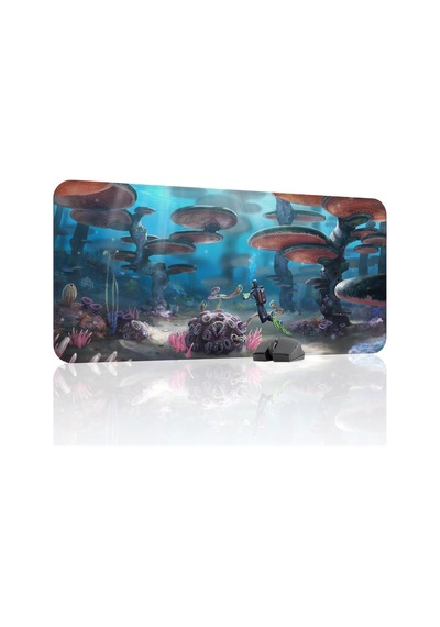 Subnautica Kaymaz Dikişli Kauçuk Oyuncu Mousepad V5 - 90x40 Xxl Gaming Mouse Pad Fare Altlığı