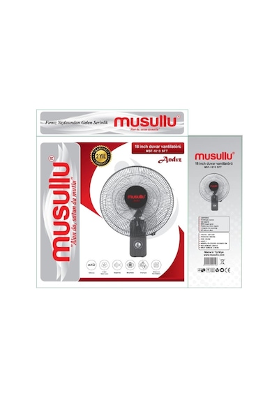 Musullu MSF-1819 SFT Andız 18'' Duvar Vantilatörü