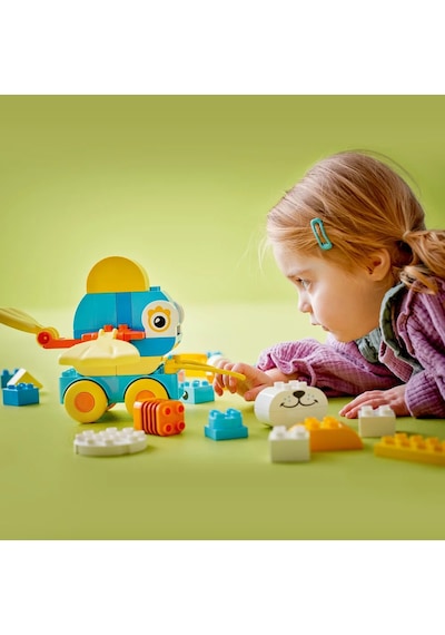 LEGO® DUPLO® Kasabası 3’ü 1 Arada Tekerlekli Hayvanlar 10448 - 2 Yaş ve Üzeri Çocuklar için Eğitici Oyuncak Yapım Seti (58 Parça)