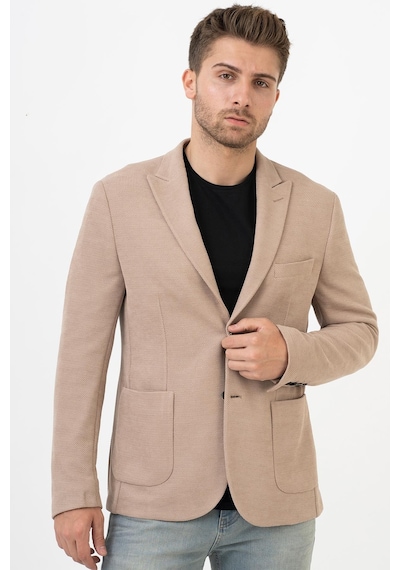 White Stone Coahuila C203 Ceket 6 Drop Regular Pamuklu Likralı Ceket Bej - 48 Bej