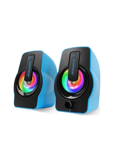 Rampage  Rms-G7 Falsetto 1+1 Usb Mavi 6W Hoparlör  Rgb Ledli
