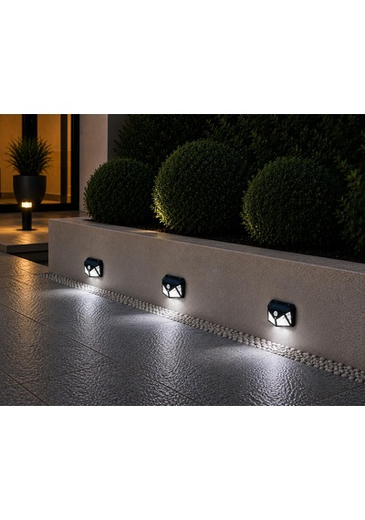 Orret Home Güneş Enerjili Solar Led Duvar Lambası, Hareket Sensör