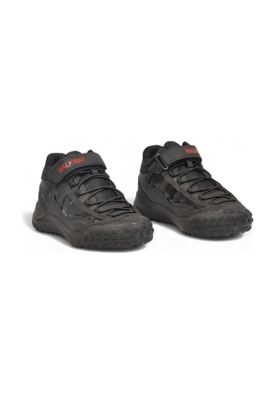 Walkway Siyah-kırmızı Cırt Bantlı Kauçuk Tabanlı Erkek Çocuk Sneaker Bot Nexo 2280