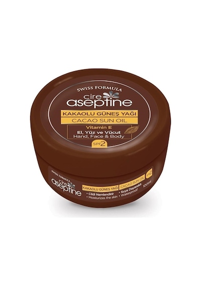 Cire Aseptine Kakaolu Güneş Yağı SPF2 5 x 100 ML