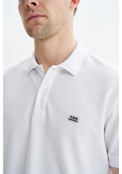 AR-MA Arma Erkek Regular Fit Basic % 100 Pamuk Pike Polo Yaka Tişört Y29374354102 Beyaz