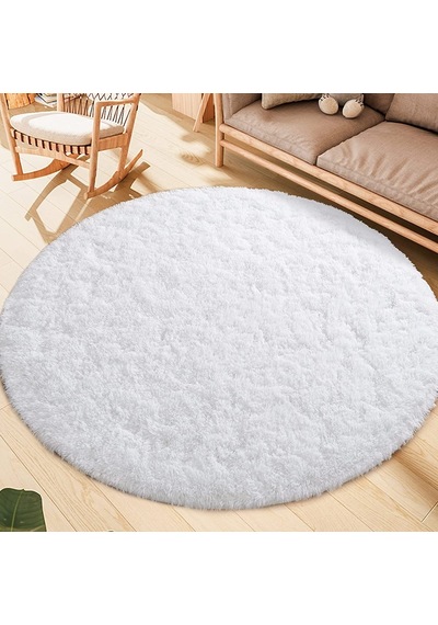 Rovigo Home Yuvarlak Tüy Dökmez Tavşan Tüyü Post Halı Yv