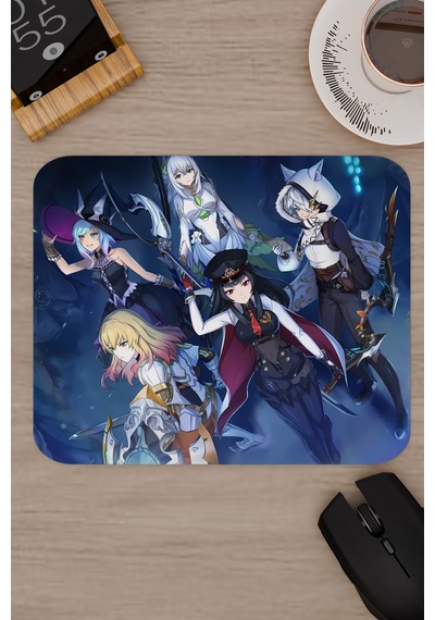 Blue Protocol Star Resonance Dikişli Kauçuk Oyuncu Mousepad V4 - 22x18 Gaming Mouse Pad