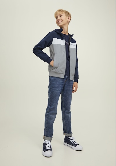 Jack & Jones Blok Renkli Kapüşonlu Ceket-Rush 12200453 Navy Blazer Lacivert