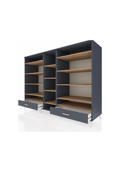 Kronos Dolap 14 Raflı 2 Çekmeceli 220x59x163 Antrasit-çam/antras Antrasit-çam/antrasit Kronos Dolap 14 Raflı 2 Çekmeceli 220x59x163 Antrasit-çam/antras Antrasit-çam/antrasit