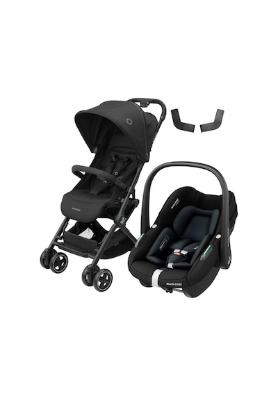 Maxi-Cosi Lara2-Pebble S Tek Elle Katlanabilen Ultra Kompakt Seyahat Sistem Bebek Arabası Black