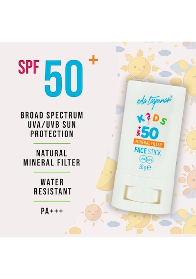 Eda Taşpınar Kids Mineral Filtreli Güneş Koruyucu Face Stick SPF50+ 20 G