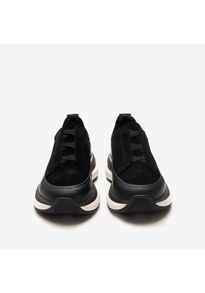 Siyah Mat+siyah Süet Sneaker Erkek Ka-alfa9003 John May Napoli