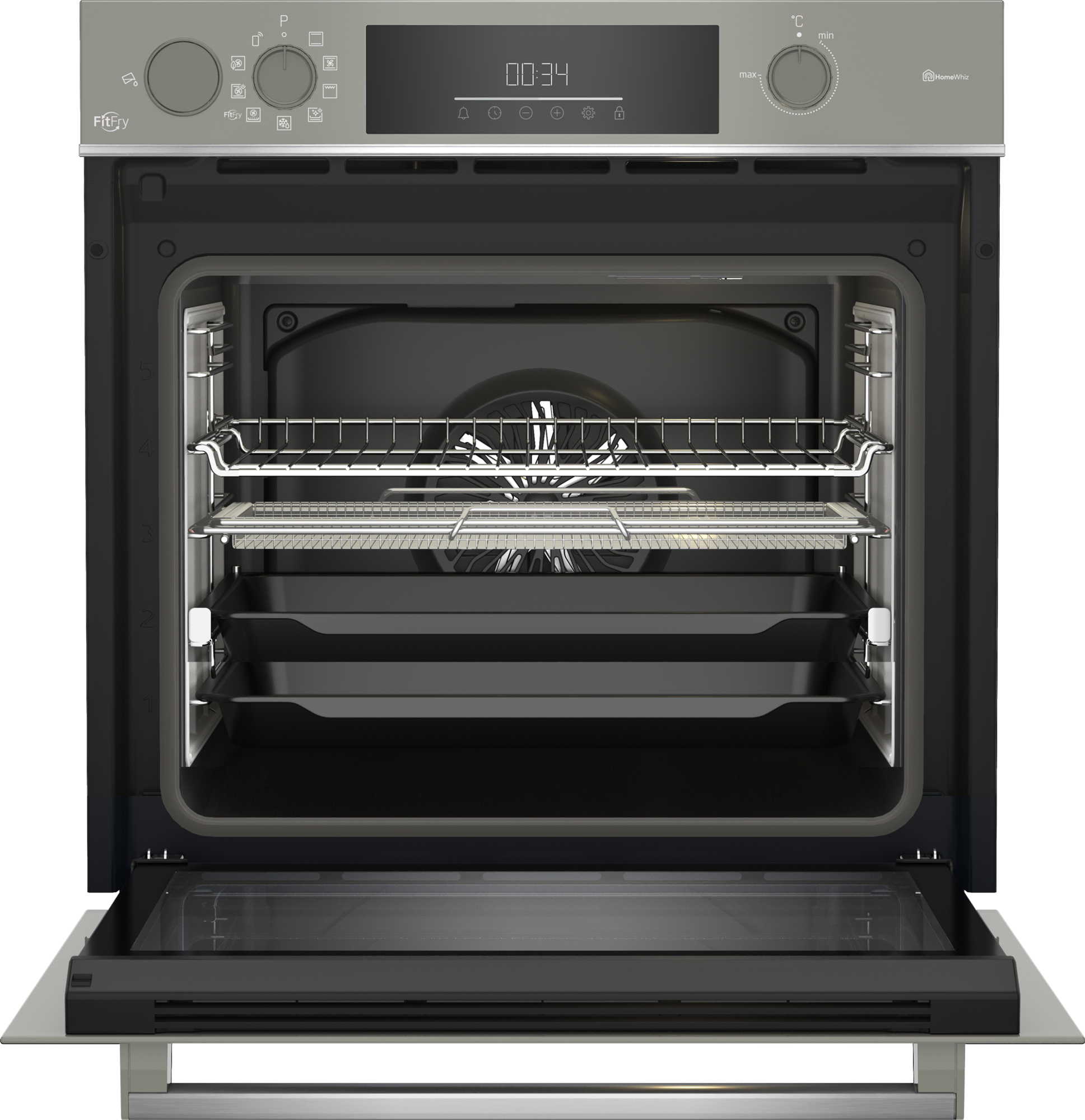 Beko BFC 632 S 72 L FitFry Buhar Destekli Fırın Siyah