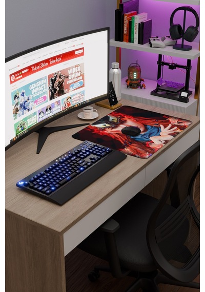 Horizon Zero Kaymaz Dikişli Kauçuk Oyuncu Mousepad V3 - 48x40 Xl Gaming Mouse Pad Fare Altlığı