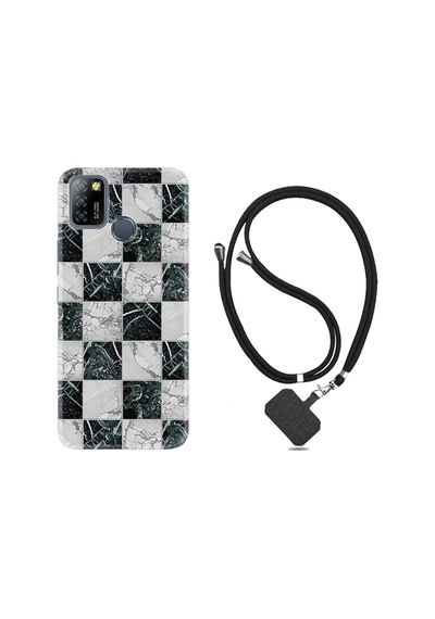 General Mobile Gm 22 Kılıf Silikon Desen Ay Ve Flamingo 1775
