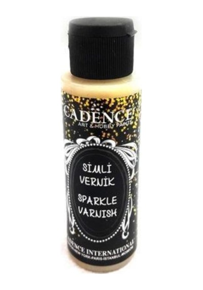 Altın Simli Vernik 70 Ml. Başkent Hobi Karışık, Çok Renkli