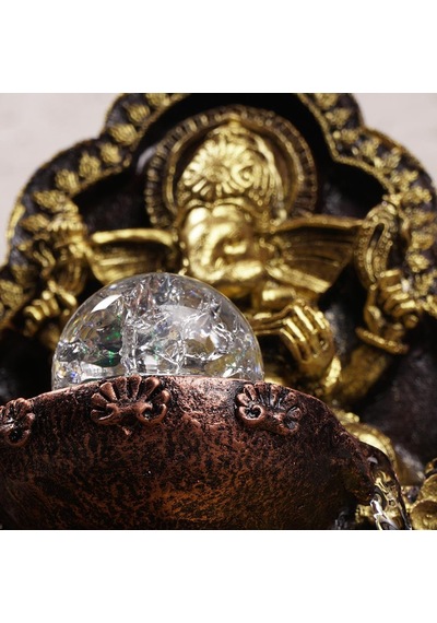 Zen Eskitme Gold Ganesh Temalı Su Şelalesi