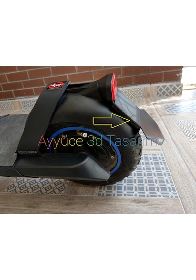 Ayyüce3d Hifree G1 Scooter Arka Çamurluk Eki Çıkarılabilir