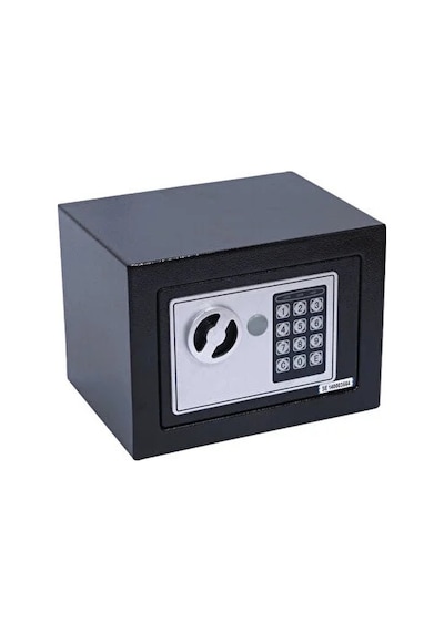 Elektronik Mini Kasa Siyah Para Kasası