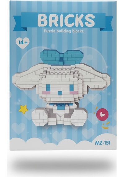 Cinnamoroll Karakter Lego Seti - Figür Oyuncak - Mikro Blok Yapım Seti