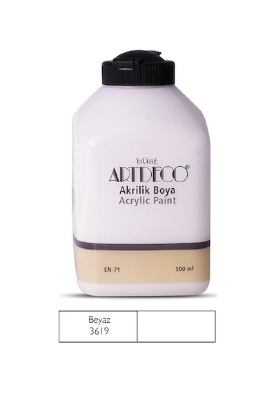 Artdeco 3619 Akrilik Ahşap Boyası 500 ML Beyaz